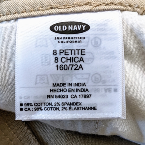 OLD NAVY Flare Khaki Pants, Size 8 Petite in Tan. - Picture 6 of 9